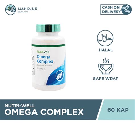 Nutriwell Omega Complex 60 Kapsul Vitamin Omega 3 6 Dan 9 Lazada