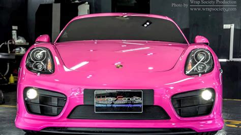 Porsche Cayman Techart Gt Wrapped 3m Scotchprint Series 1080 Gloss Hot