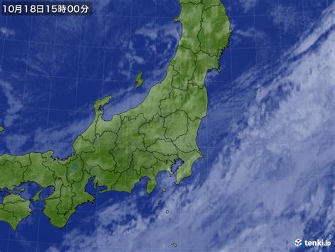 過去の気象衛星 東日本 2022年10月18日 日本気象協会 tenki jp