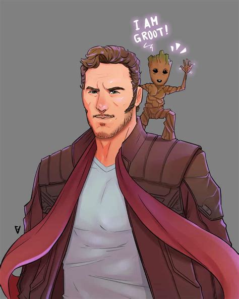 Star Lord And Groot Valdisghaffar Illustrations Art Street