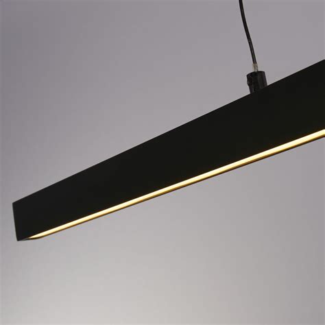 Suspension Led Layla Linear Noir Hauteur R Glable Cct Luminaire Fr