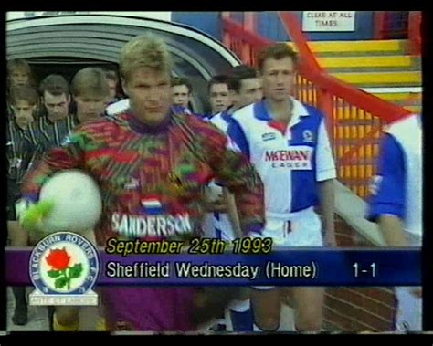 Blackburn Rovers Sheffield Wednesday 25 09 1993 Premier League