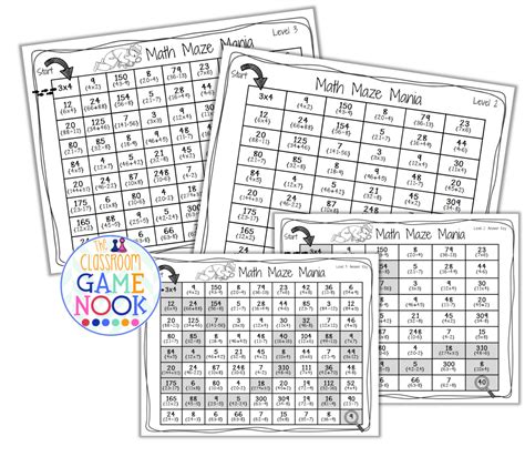 The Classroom Game Nook: NEW GAME: Math Mazes {What Do You Think?}