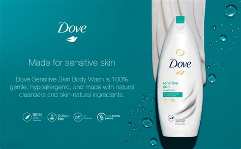 Dove Gel De Baño Sensitive Skin 22 Oz Paquete De 4 Belleza Y Cuidado Personal