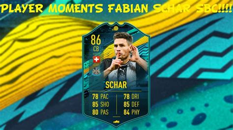 Fifa 20 Ultimate Team Player Moments Fabian Schar Sbc Youtube