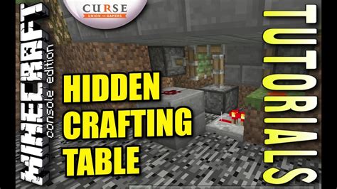 MINECRAFT PS4 HIDDEN CRAFTING TABLE HOW TO TUTORIAL PS3