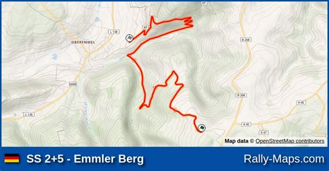 Ss Emmler Berg Stage Map Oster Rallye Zerf Rally Maps