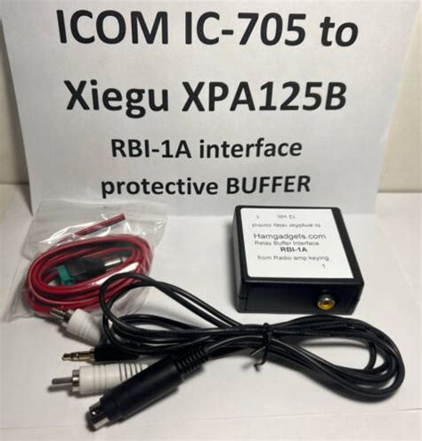 ICOM IC 705 To Xiegu XPA125B Amplifier Keying Cable RBI 1A Interface