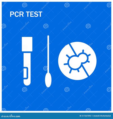 Pcr Test Vector Illustration Stock Vector Illustration Of Test