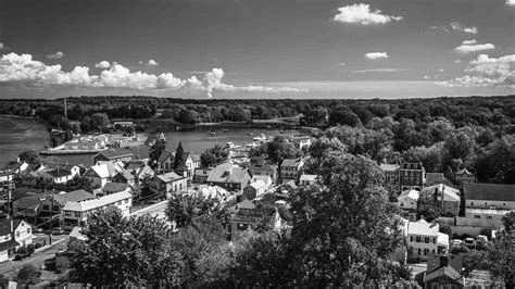 View of Chesapeake City from the Chesapeake City Bridge, Marylan - New ...