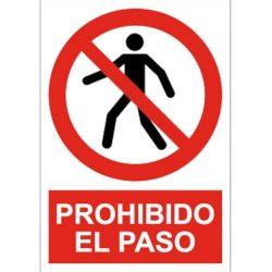 Prohibición pictograma con texto Suclisa