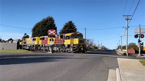 TasRail 2051 2054 46 Coal Train Crossing Arthur Street YouTube