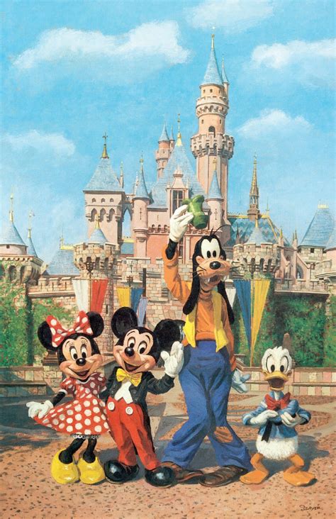 Mickey And Minnie Disneyland Castle