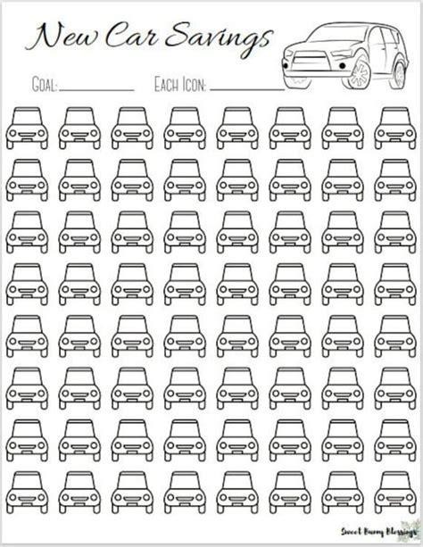 Printable New Car Savings Tracker Savings Tracker Dave Ramsey Baby