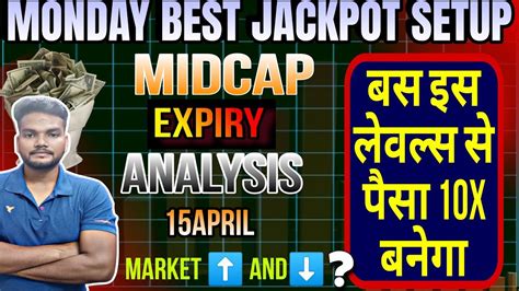 Midcap Nifty Expiry 15Apr Ll Midcap Nifty Analysis Monday Ll Midcap