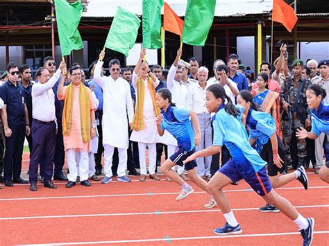 Tripura Cm Manik Saha Inaugurates States First Synthetic Athletic Track And Announces New