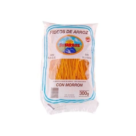 Fideos De Arroz Con Morron Soyarroz G Sin Tacc Verdepuro