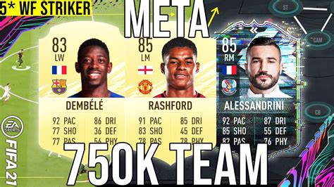 BEST META 750K TEAM 5 WEAK FOOT PLAYERS SQUAD BUILDER TO GET MORE