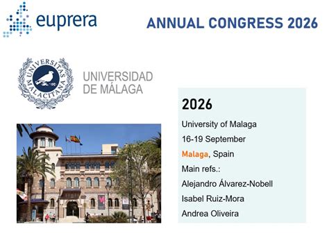 Euprera Congress 2026 Save The Date Malaga We Are Coming Euprera