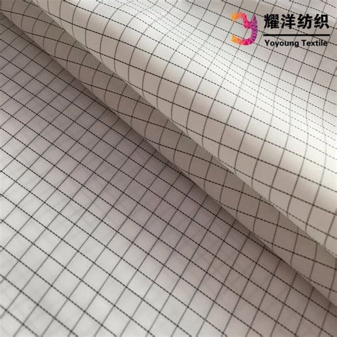 Stocks Esd Fabricpolyester Electrical Conductive Fabric Antistatic