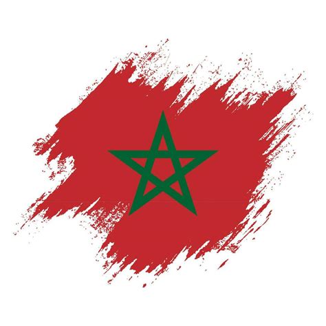 Graphic Morocco Grunge Flag Vector Art At Vecteezy