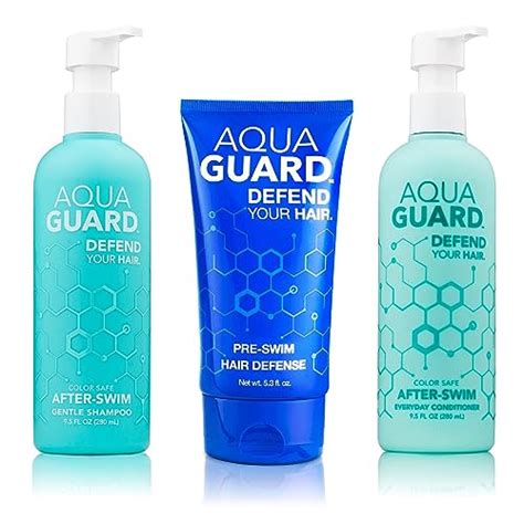 Aquaguard Swimmers Shampoo And Conditioner Set Pre Swim Hair Defense Complete Hair Routine