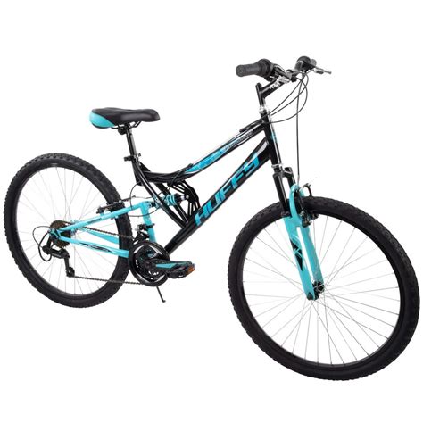 Huffy 26 Trail Runner Womens Full Suspension Mountain Bike Black