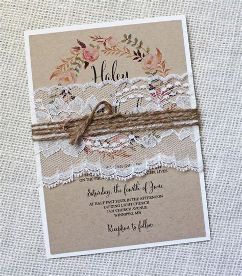 32 Pretty Photo Of Country Chic Wedding Invitations