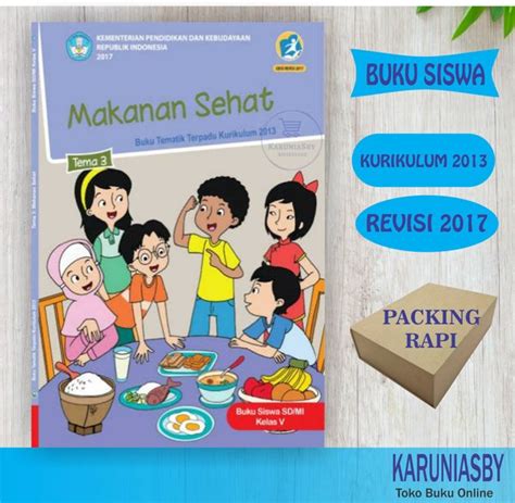 Jual Buku Kelas Tema Makanan Sehat Kur Edisi