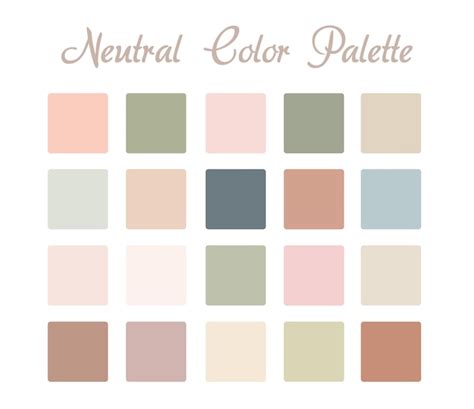 Paleta De Cores Neutra - Paleta de cores neutras | Vetor Premium