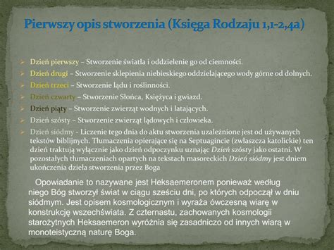 Ppt Stworzenie świata I Człowieka Powerpoint Presentation Free