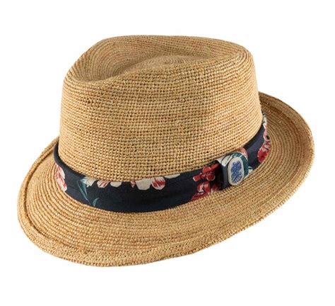 Trilby Crochet Straw Hats Stetson 100 Raffia Straw