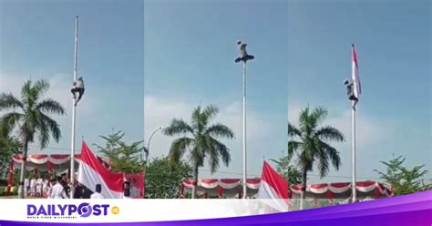 Viral Aksi Heroik Pak Saepudin Petani Karawang Yang Sigap Panjat Tiang