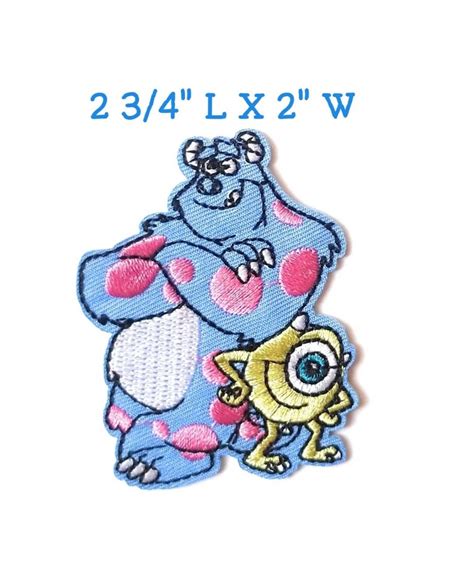 Monsters Inc Mike And Sully Iron On Patch Monsters Inc Etsy