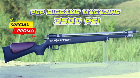 TERBARU SENAPAN PCP BIG GAME MAGAZINE EVOLUTION 3500PSI PROMO PCP