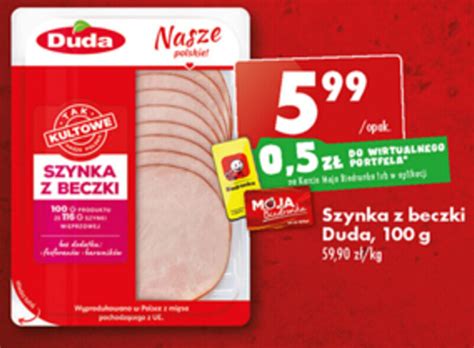 Promocja Duda Szynka Z Beczki 100 G W Biedronka