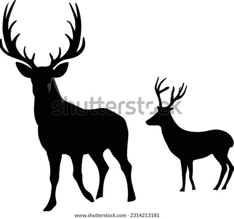 247 Raindeer Silhouette Images, Stock Photos, 3D objects, & Vectors ...