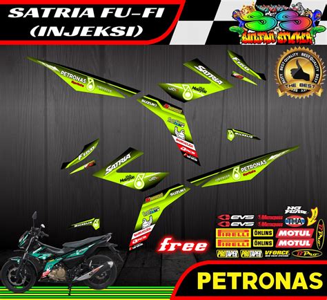 Stiker Variasi Streaping Decal List Motor Satria FU Injeksi FI