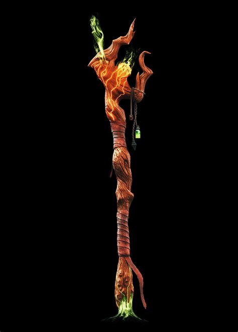 Soulkeeper Mages Staff 3d Model Cgtrader