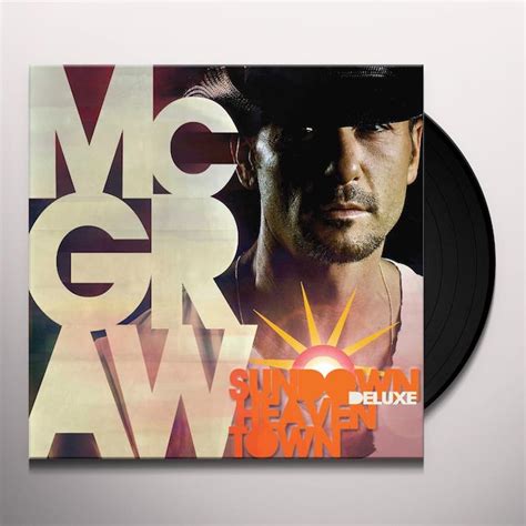 Tim McGraw SUNDOWN HEAVEN TOWN Vinyl Record