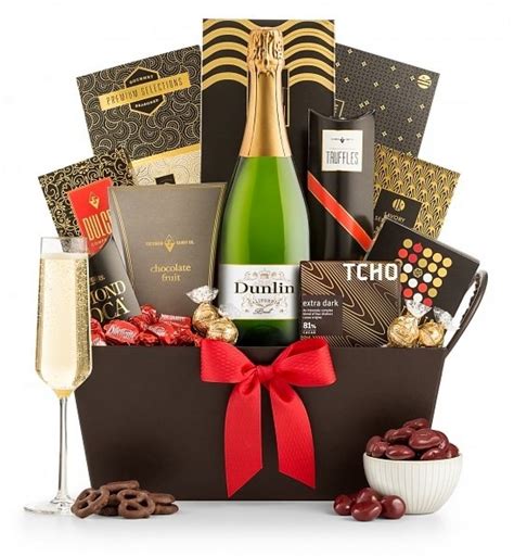 Sparkling Wine and Chocolate Gift Basket - Gifter World