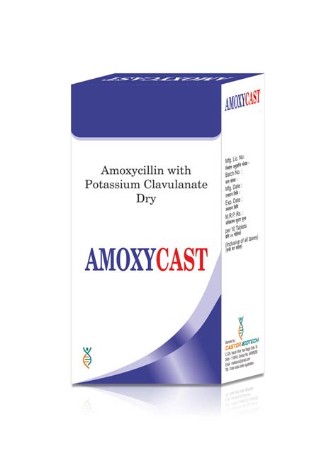 Antibiotic Amoxycast Sus Packaging Type Dry Syrup Packaging Size 60