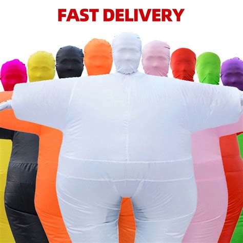 Adult Anime Cosplay Chub Inflatable Costume Blow Up Color Full Body