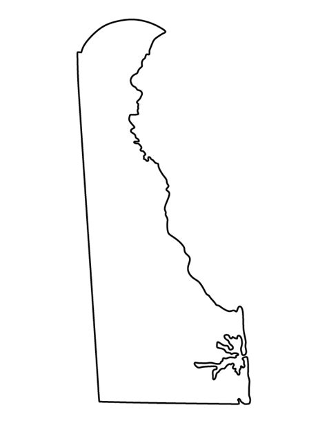 Printable Delaware Template