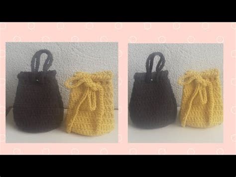 Saco Bolsa Miniatura Em Croch Youtube