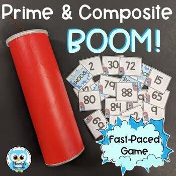 Prime And Composite Numbers Game Activity With An Included Prime