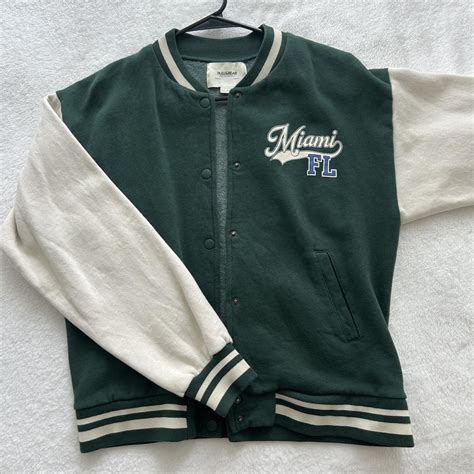 Pull & Bear Varsity style jacket (barely worn) - Depop