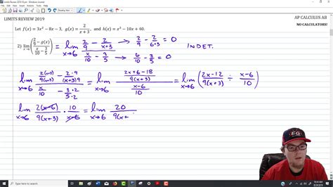 Ap Calc Limits Review