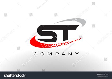 St Modern Letter Logo Design Creative Stock Vector (Royalty Free ...