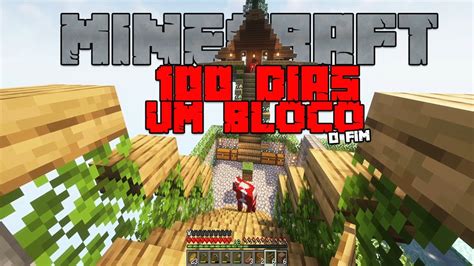 100 Dias Em 1 Bloco No Minecraft EpisÓdio 10 O Fim Youtube